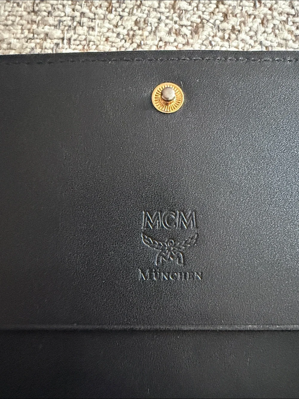 MCM Cognac Visetos Continental Wallet with Colorful Stripe Accents - Picture 7 of 11